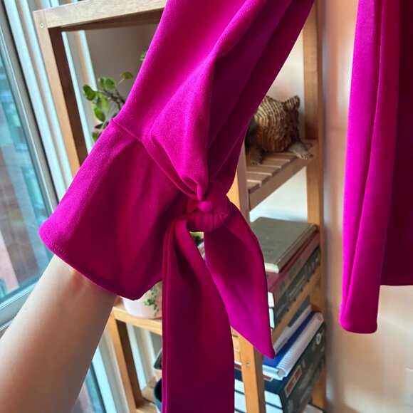 Ann Taylor NWT Pink Long Sleeves with Ties - Size S - Picture 4 of 7